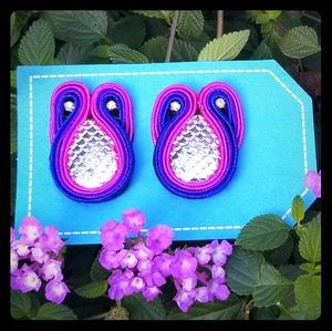 Handmade soutache earrings